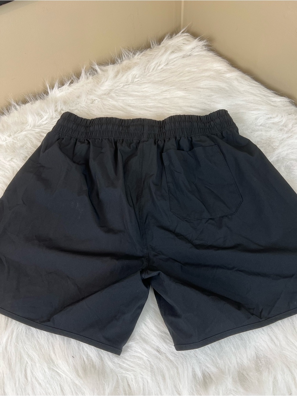 Abercrombie and Fitch Men's Black Nylon Shorts Baggies medium - Picture 13 of 13